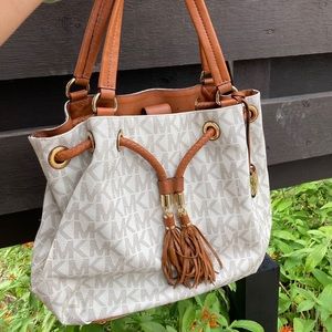 Authentic Michael Kors signature monogram purse